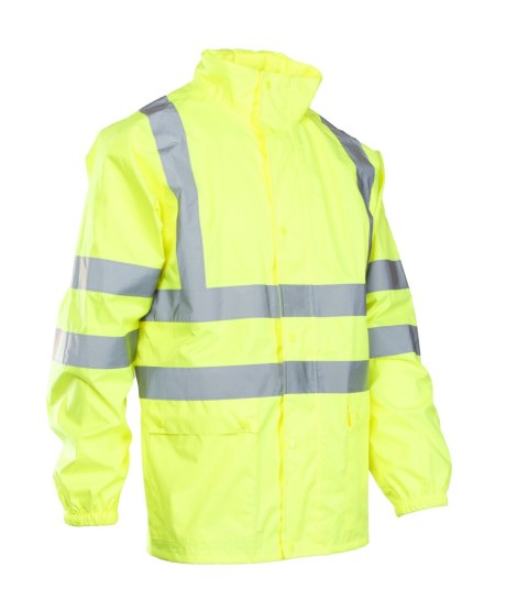 FLASH KURTKA POLIESTER/PU - Żółty 3XL.