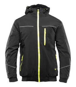 KURTKA SAFE CZARNA - Czarny/Żółty XL