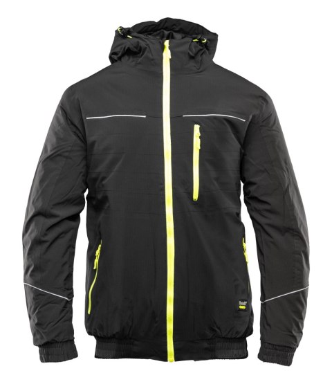 KURTKA SAFE CZARNA - Czarny/Żółty M