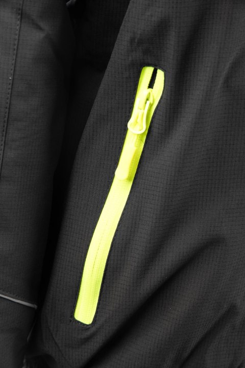 KURTKA SAFE CZARNA - Czarny/Żółty M