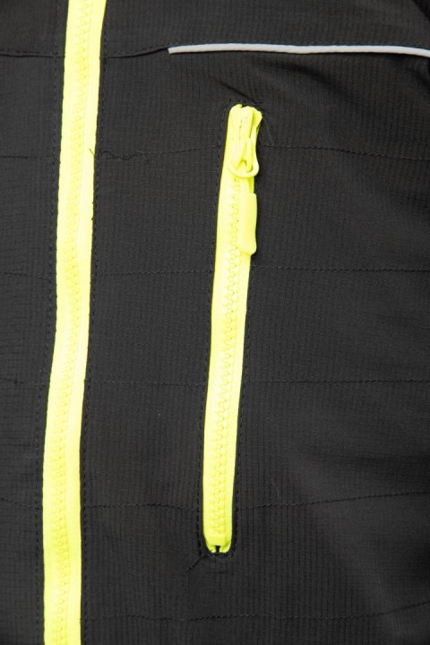 KURTKA SAFE CZARNA - Czarny/Żółty M