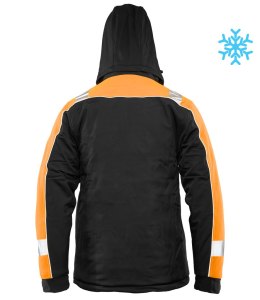 OCIEPLANY SOFTSHELL RIVAL POMARAŃCZOWY - CZARNO-POMARAŃCZOWY(cp) 3XL.