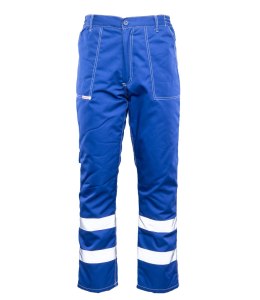 SPODNIE DO PASA Z PASAMI ODBLASK - Niebieski/odbask M