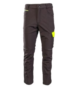 RIVAL SPODNIE SOFTSHELL OCIEPLANE CZARNY/ŻÓŁTY - Czarny-Żółty(cy) XL