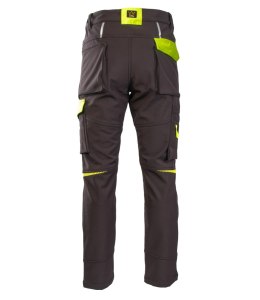 RIVAL SPODNIE SOFTSHELL OCIEPLANE CZARNY/ŻÓŁTY - Czarny-Żółty(cy) M