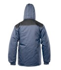 KURTKA PARKA WSTAWKA KOLOR - Stalowo - czarny XL