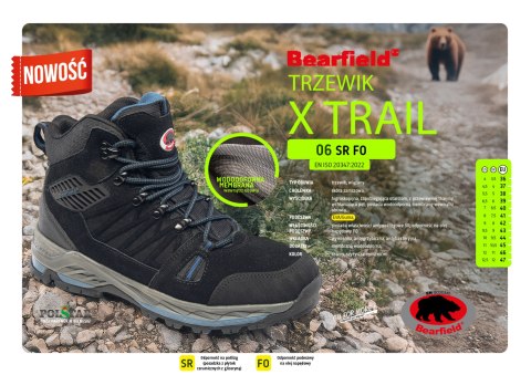 TRZEWIK BEARFIELD X TRAIL TRZEWIK O6 SR FO - CN - czarny/niebieski 43