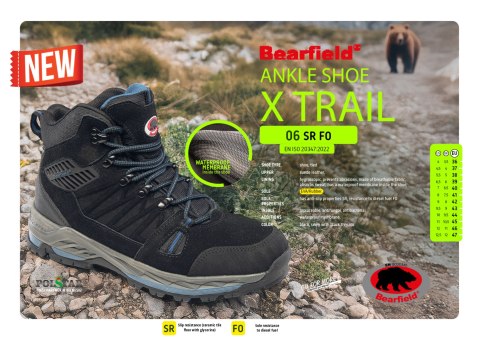 TRZEWIK BEARFIELD X TRAIL TRZEWIK O6 SR FO - CN - czarny/niebieski 44