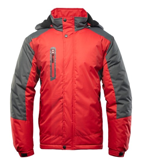 BENEFIT TORRO KURTKA STALOWY/CZERWONY - SC 3XL.