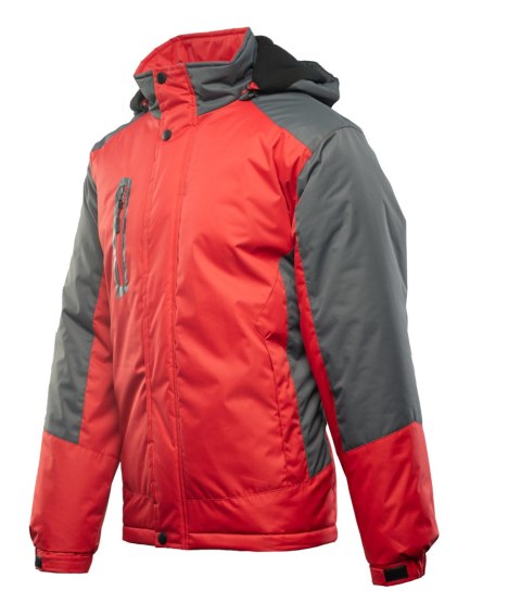 BENEFIT TORRO KURTKA STALOWY/CZERWONY - SC 3XL.