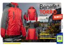 BENEFIT TORRO KURTKA STALOWY/CZERWONY - SC 3XL.