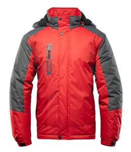 BENEFIT TORRO KURTKA STALOWY/CZERWONY - SC 4XL.