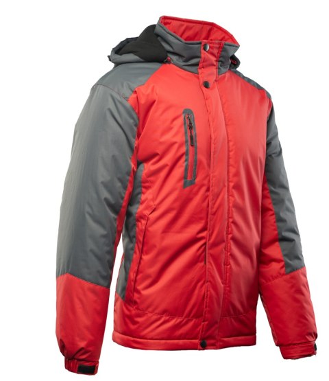 BENEFIT TORRO KURTKA STALOWY/CZERWONY - SC 4XL.