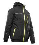 KURTKA SAFE CZARNA - Czarny/Żółty 2XL.