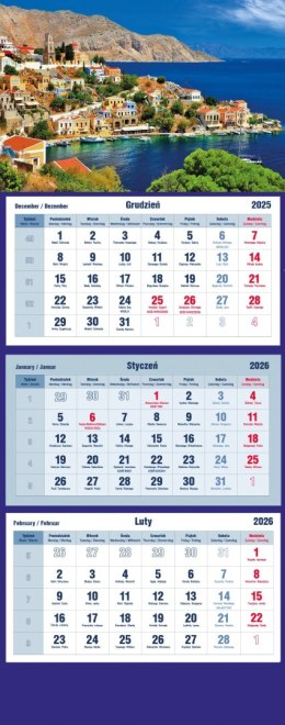Kalendarz trójdzielny 2026 Wiatrak Michalczyk i Prokop T-105T-07