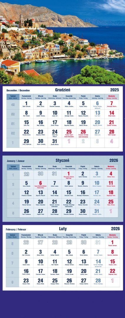 Kalendarz trójdzielny 2026 Wiatrak Michalczyk i Prokop T-105T-07