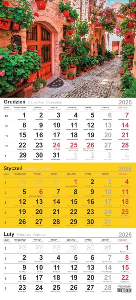 Kalendarz trójdzielny (H) 2026 Michalczyk i Prokop T-106T-08