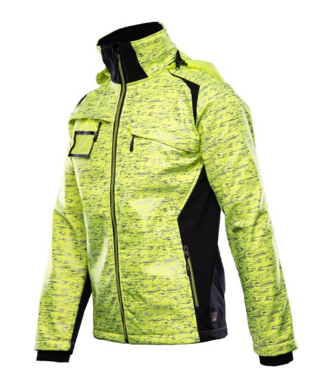 SEVEN KINGS CROSS SOFTSHELL KURTKA ŻÓŁĆ - Żółty (_y) 2XL.