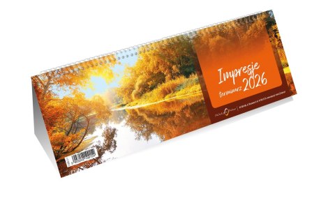 Terminarz ze spiralką IMPRESJE 2027, kalendarz 290x100mm tygodniowy, Michalczyk i Prokop T-095-2-1