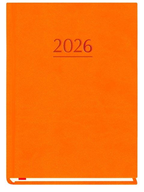Terminarz MARTA B6 2026 - pomarańczowy Michalczyk i Prokop T-215V-P 120x165mm kalendarz 1 tydzień na 2 stronach