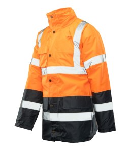 BENEFIT HI-VI KURTKA PARKA - KAT.II KLASA 3 - Pomarańczowy XL