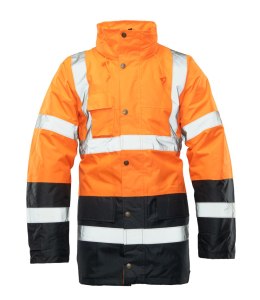 BENEFIT HI-VI KURTKA PARKA - KAT.II KLASA 3 - Pomarańczowy L
