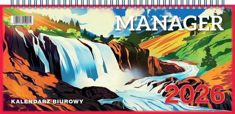 Kalendarz biurowy MANAGER 2026 (H3) TELEGRAPH