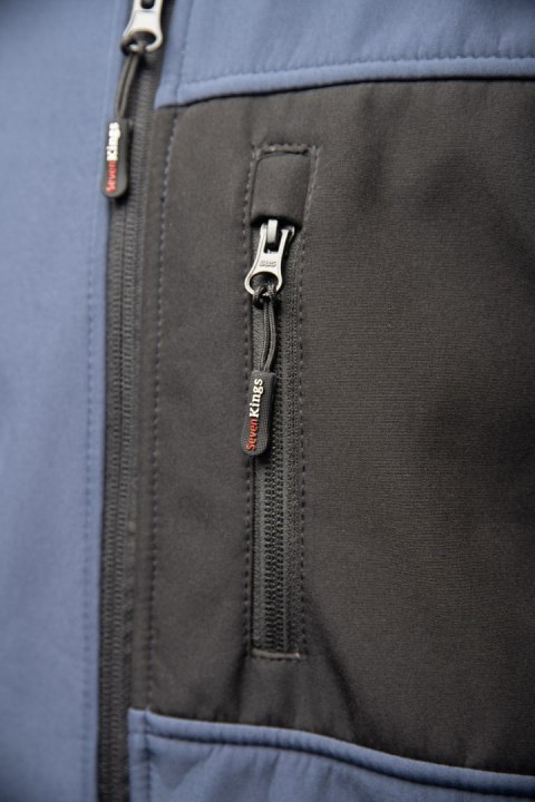 SEVEN KINGS SOFTSHELL NAVY - Granatowy L
