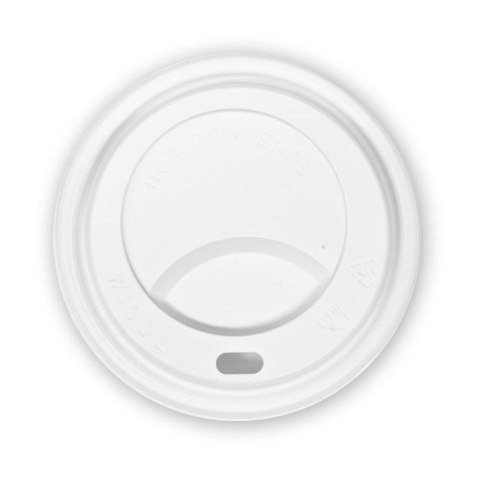 Dekiel biały do kubka 90mm PS (100 szt.)do kubków 300-500 ml 30190