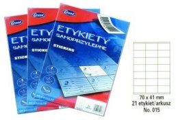 Etykiety samoprzylepne 70x41 mm GRAND 150-1042 No. 015 (100ark)