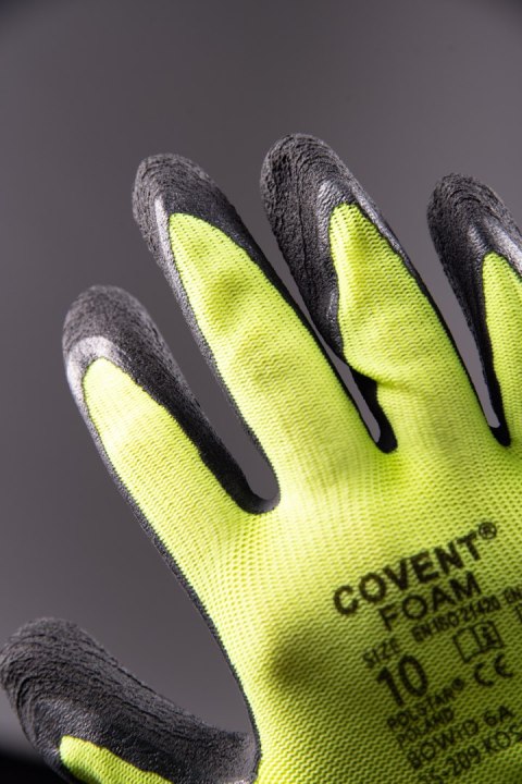 RĘKAWICE COVENT FOAM Kat.2 NA BLISTRZE - __ 10