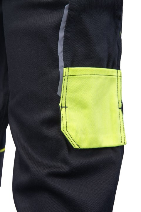 SPODNIE DO PASA SOLAR - Czarny-Żółty(cy) 62