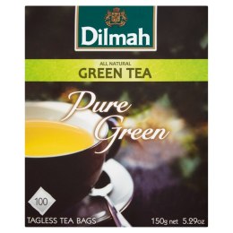 Herbata DILMAH PURE GREEN TEA zielona 100 torebek x1,5g