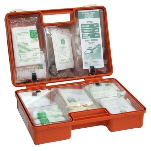 APTECZKA PRZENOŚNA K-15 Z WIESZAKIEM ŚCIENNYM (DIN 13157 USTNIK)