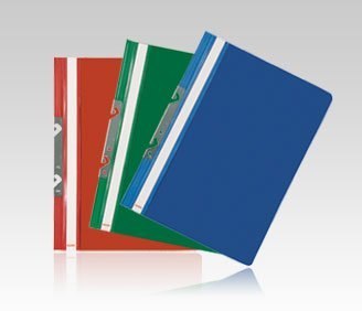 Skoroszyt na dokumenty twardy A4 z metalową zawieszką (20) PVC żółty ST-10-04 BIURFOL