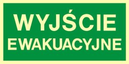 ZNAK EWAKUACYJNY - WYJŚCIE EWAKUACYJNE - AA 001 CE PS