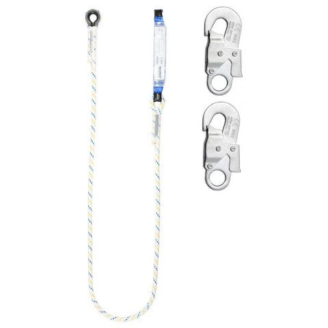 AMORTYZATOR Z LINKĄ NIEREGULOWANĄ LB101 I ZATRZAŚNIKAMI 2x AZ002 DŁ. 2 m