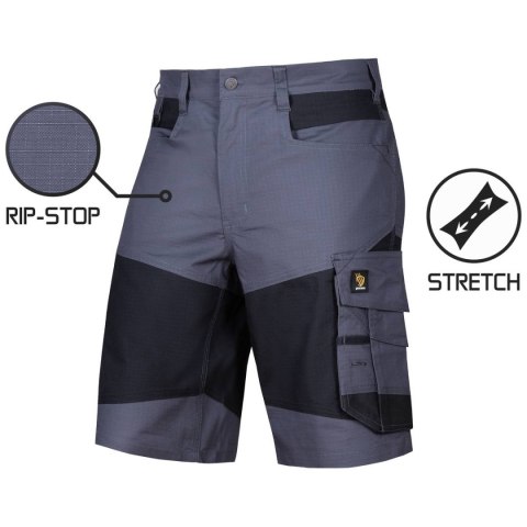 SPODNIE KRÓTKIE BARI SPANDEX GRAY ROZM.48