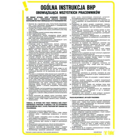INSTRUKCJA OGÓLNA BHP OBOWIĄZUJĄCA WSZYSTKICH PRACOWNIKÓW - IA A01 DN CN