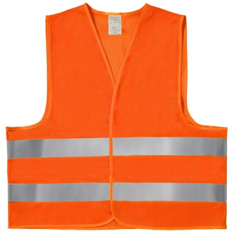 KAMIZELKA ODBLASKOWA OSTRZEGAWCZA POMARAŃCZOWA PROKAM ORANGE - rozm. XXL