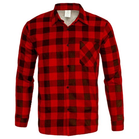 KOSZULA FLANELOWA CZERWONA ROZM. L