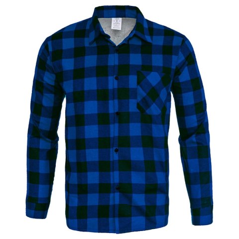 KOSZULA FLANELOWA NIEBIESKA ROZM. S