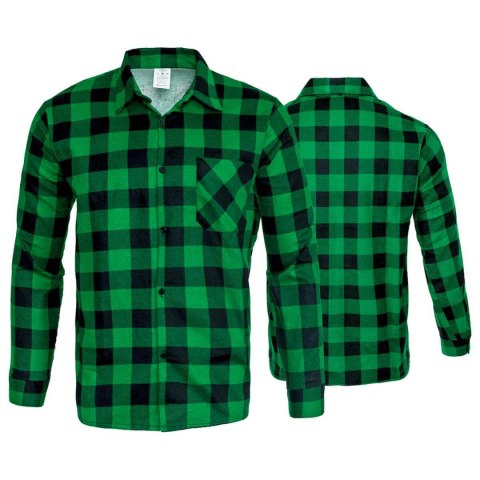 KOSZULA FLANELOWA ZIELONA ROZM. L