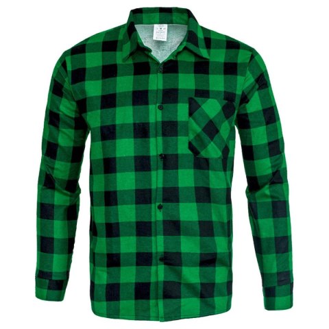 KOSZULA FLANELOWA ZIELONA ROZM. L