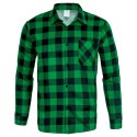 KOSZULA FLANELOWA ZIELONA ROZM. S