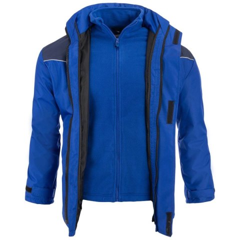 KURTKA 3W1 OCIEPLANA AERO NIEBIESKO-GRANATOWA ROZM. XXL