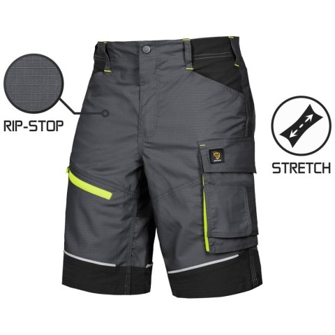 SPODNIE KRÓTKIE LIDO SPANDEX GRAY ROZM.54