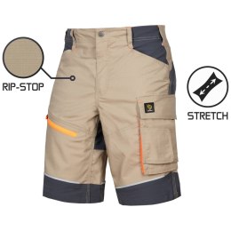 SPODNIE KRÓTKIE LIDO SPANDEX KHAKI ROZM.56