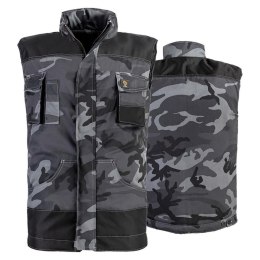 BEZRĘKAWNIK OCIEPLANY PROMAN 260 MORO SZARY