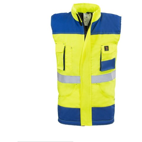 BEZRĘKAWNIK OCIEPLANY PROMAN 260 ŻÓŁTY HV ROZM. 46